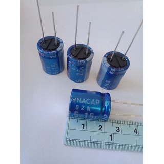 15F 2.5V(15ล้านไมโคร) Super Capacitor elna สีฟ้า(แพ็ค10ตัว)ซุปเปอร์แคป 16x21mm แท้ใหม่ C15ล้านไมโคร ซุปเปอร์คาปาซิเตอร์