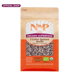 N&amp;P Organic เมล็ดควีนัว 3  สี  อินทรีย์ ปริมาณ 1000 กรัม N&amp;P Organic 3 Color Quinoa Seeds 1000 g