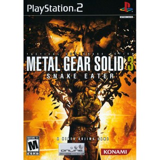 แผ่นเกมส์PS2 [Metal Gear Solid 3 - Snake Eater] เกมเพล2แนวสงคราม ***ส่งไว***