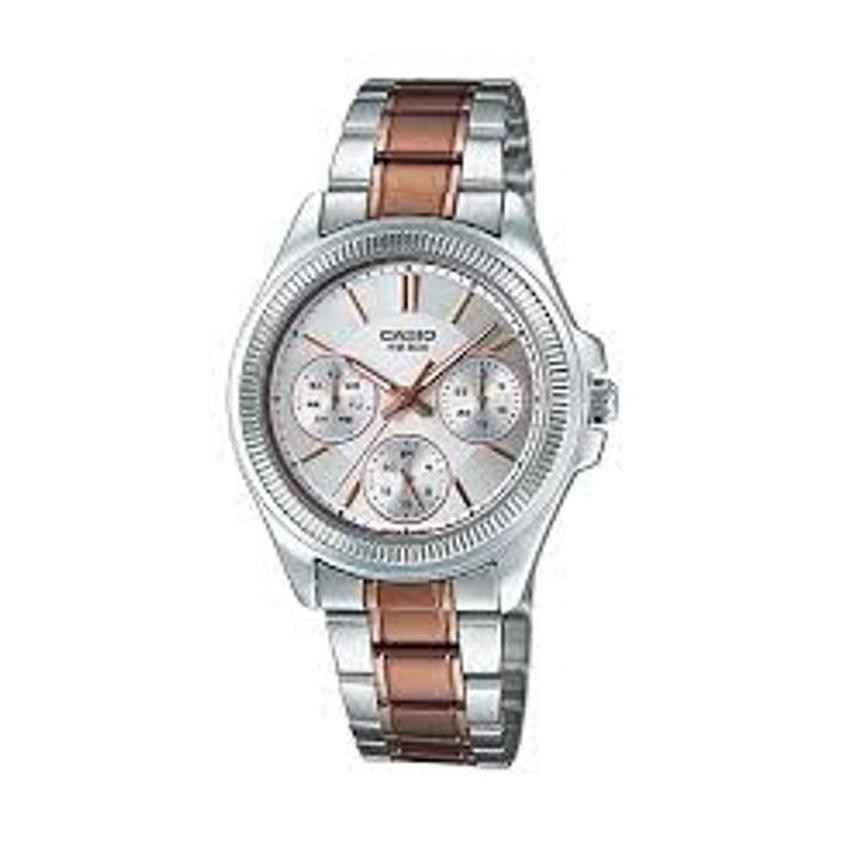 Casio Standard Lady นาฬิกาข้อมือผู้หญิง สีสองกษัตริย์ สายสแตนเลส รุ่น LTP-2088RG-7A