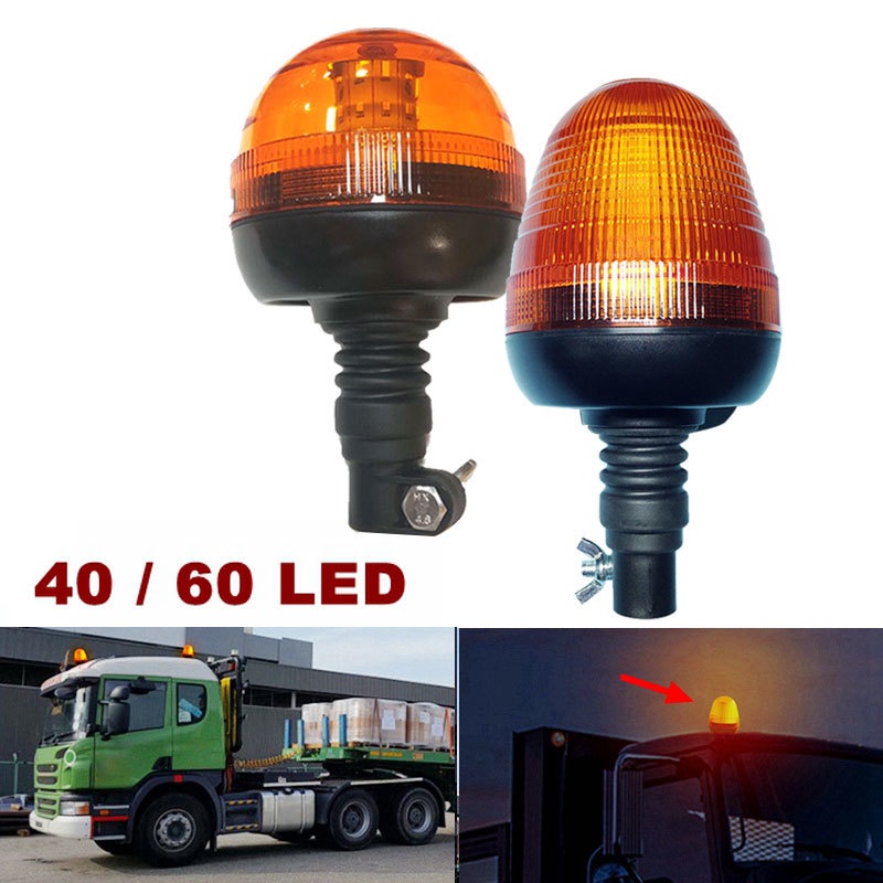 ไฟสัญญาณเตือน Led 60 ดวง 12V 24V 40 ดวง สําหรับติดหลังคารถยนต์
