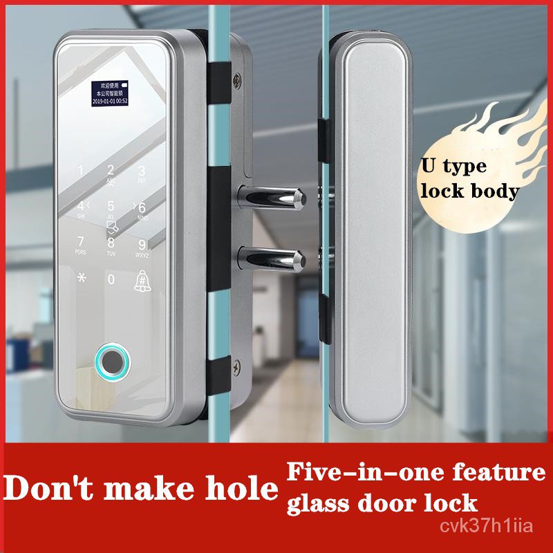 Password Recognition Door IC Card Fingerprint Smart for Glass Door Lock ...