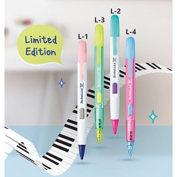 ดินสอกดข้าง Pentel Techniclick Pianissimo Series PD-105 / 0.5 mm. ( ราคา /1 ด้าม)