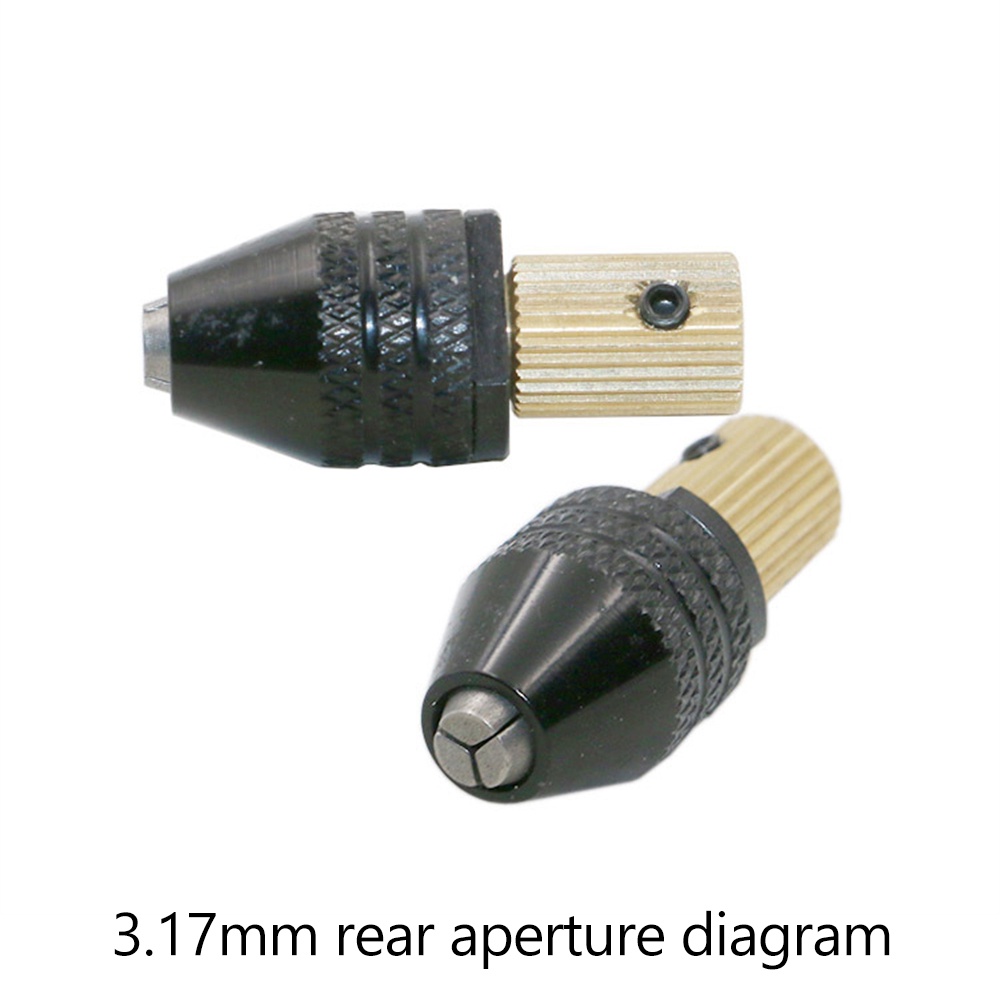 Diymore 0.3-6.5 มม. 2.3 มม. 3.17 มม. ก้านหกเหลี่ยม ผลักกลับ หัวจับแปลงสามขา สว่านไฟฟ้า ขนาดเล็ก เจาะรูหาง - รูปที่ 5