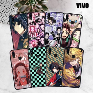 เคสโทรศัพท์มือถือแบบนิ่ม TPU ลายดาบพิฆาตอสูร S8O16 สําหรับ Vivo Y12s Y12a Y69 Y71 Y81 Y91C Y91 Y93 Y95