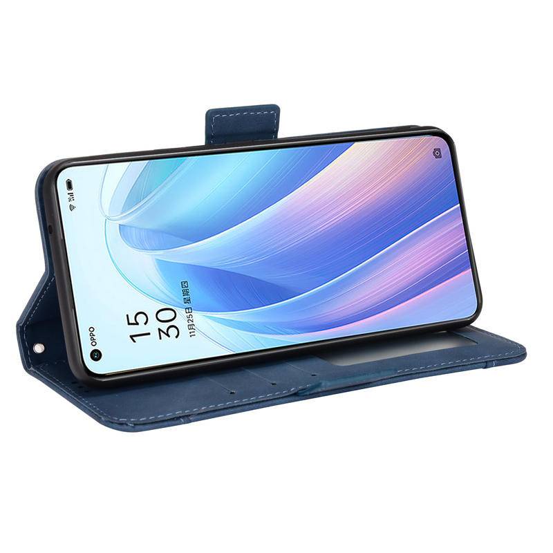 OPPO Reno 7/5G 7Pro 6Z 6Pro Reno6 5F 4F 4Z 3Pro Reno7 พลิกหนัง Multi-Card Slot กระเป๋าสตางค์เคสโทรศัพท์ขาตั้งผู้ถือฝาครอบ - รูปที่ 3