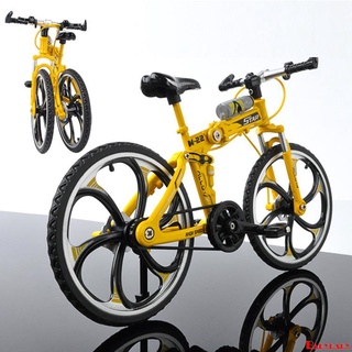 ✲NJ✿Miniature Alloy Folding Mountain Bike Model Toys for Kids