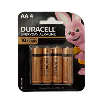 ถ่าน Duracell Everyday Alkaline 1.5V แพค 4 ก้อน ของใหม่ ของแท้