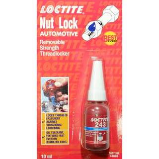 LOCTITE น้ำยาล็อคเกลียว 10ml (สีน้ำเงิน 243 / สีแดง 263)