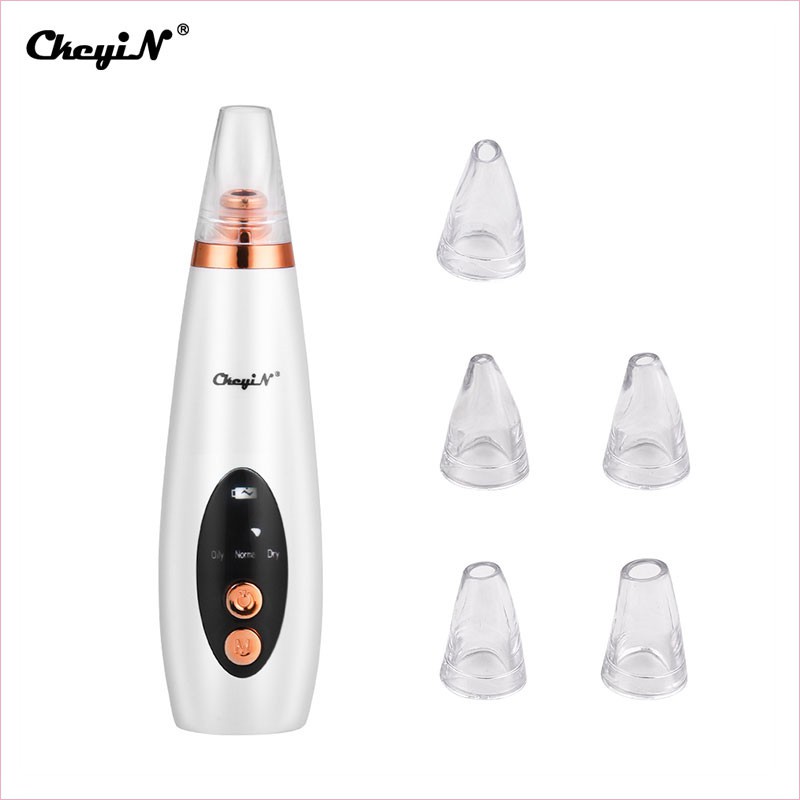 CkeyiN 6 Tips Electric Blackhead Remover Vacuum Suction Acne Comedo