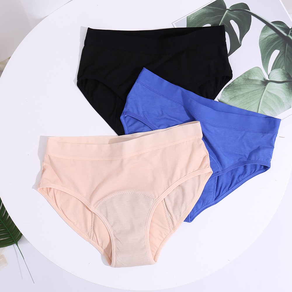 Women's Menstrual Period Underwear Leakproof Boxer Briefs Boyshort Ladies  Cotton Panties