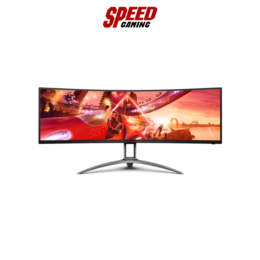 AOC MONITOR AGON AG493UCX 5120X1440 GAMING CURVED 1800R 120Hz 1MS QHD HDR400 DCI P3 90% SPEAKER By Speed Gaming