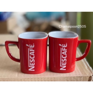 แก้ว nescafe รุ่นเก่าแดงล้วนใบละ