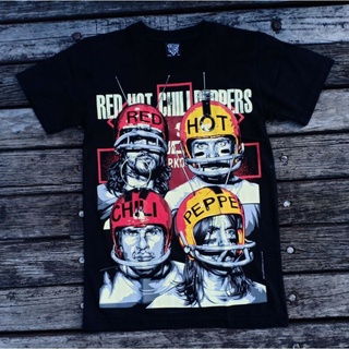 เสื้อยืดโอเวอร์ไซส์เสื้อยืดผ้าฝ้าย พิมพ์ลาย NTS RED HOT CHILI PEPPERS RHCP PUNK ROCK BAND AMERICAN FOOTBALLER 18R311 สํา