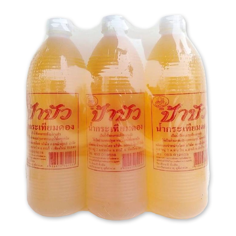 พร้อมส่ง! ป้าบัว น้ำกระเทียมดอง 950 มล. x 3 ขวด Dok Bua Foods Pickled