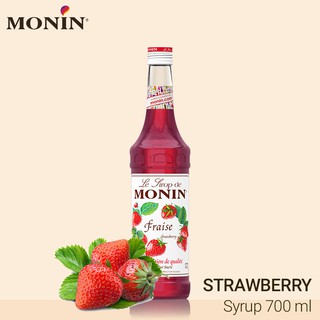 MONIN Strawberry Syrup 700ml น้ำเชื่อมกลิ่นสตรอเบอร์รี 700 มิลลิลิตร