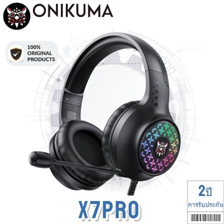 ONIKUMA X7 PRO GAMING HEADSET มีไฟ RGB 3.5mm.+USB