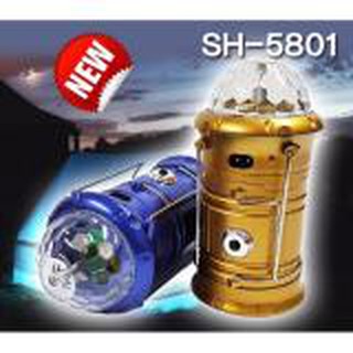 ตะเกียงโคมไฟ ไฟฉาย 6+1LED/ไฟดิสโก้ ชาร์จไฟบ้าน 5W LED SH-5801T