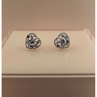 Pandora family tree heart stud earring แท้100% แถมกล่องฟรี