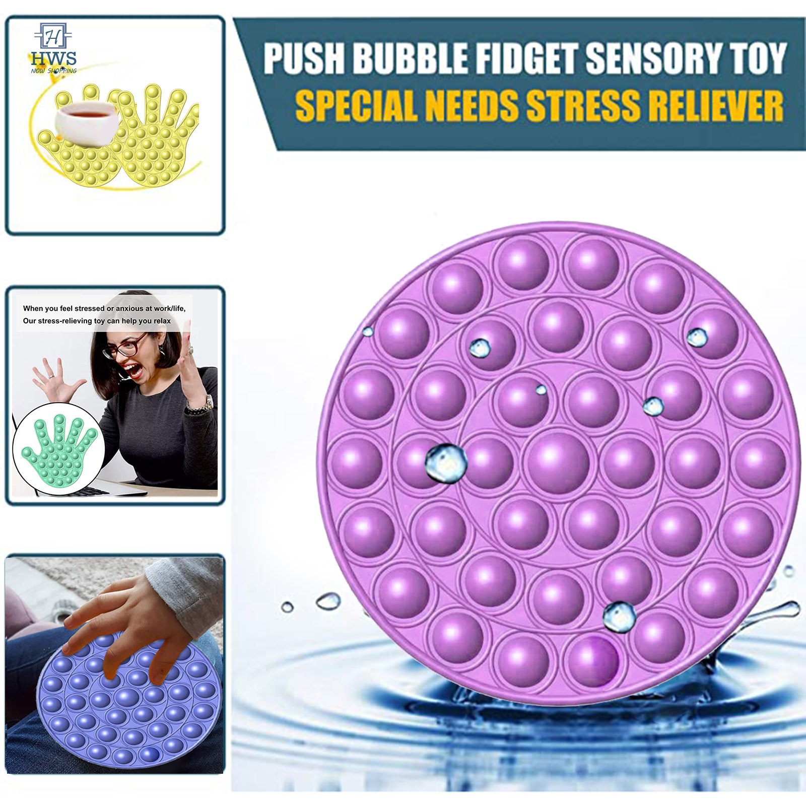 1x push pop bubble fidget sensory toy