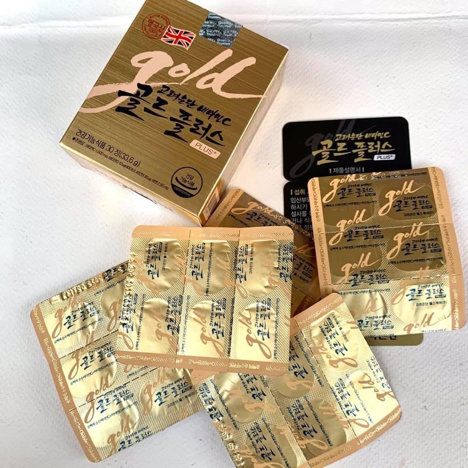 วิตามินซีเกาหลี สูตรเข้มข้น Korea Eundan Vitamin C Gold Plus [30 แคปซูล/กล่อง]
