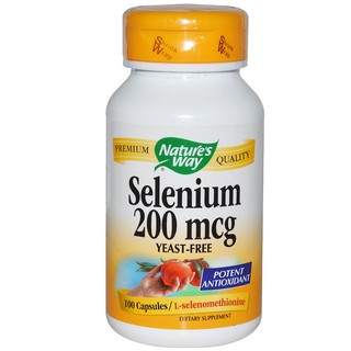 Natures Way, Selenium, 200 mcg, 100 Capsules