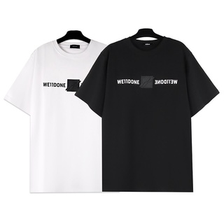 [100% Cotton] เสื้อยืดแขนสั้น ผ้าฝ้าย พิมพ์ลายตัวอักษร WELLDONE พลัสไซซ์ สําหรับผู้ชาย และผู้หญิง