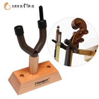 Serahina  FH-03 Violin Hook Hanger Wood Base Wall Mount Holder for Home Storage and Show Violin