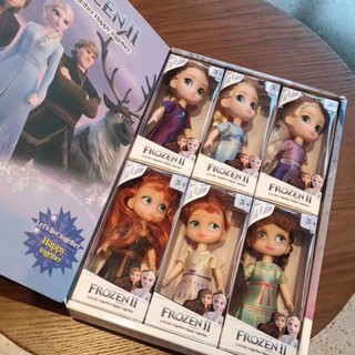 🔥จัดส่งได้🔥 ของขวัญสำหรับเด็ก Disney Frozen Princess Romantic Set ตุ๊กตา 6 ตัวพร้อมก  ของขวัญสำหรับเด็ก ดิสนีย์