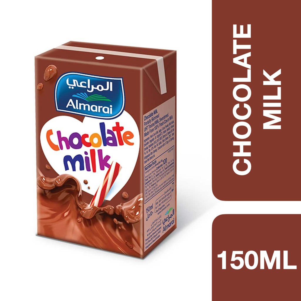 Almarai Njoom UHT Milk Chocolate Flavoured 150ml ++ อัลมาไร นจูม นมยูเอชที รสช็อคโกแลต ขนาด 150ml