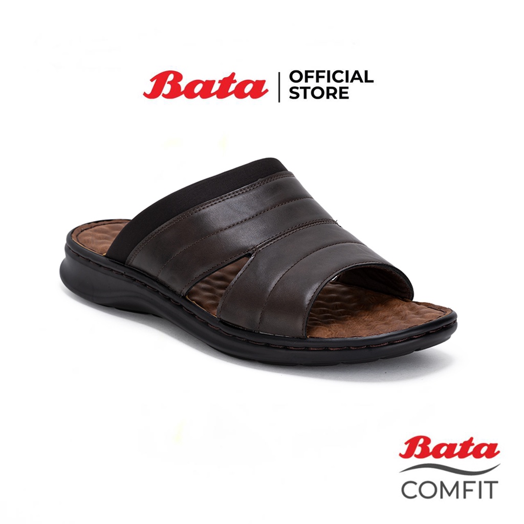 Bata Comfit บาจา คอมฟิต รองเท้าแตะเพื่อสุขภาพแบบสวม รองรับน้ำหนักเท้าได้ดี ไม่ลื่น สำหรับผู้ชาย  รุ่น Camron สีน้ำตาล 8614632
