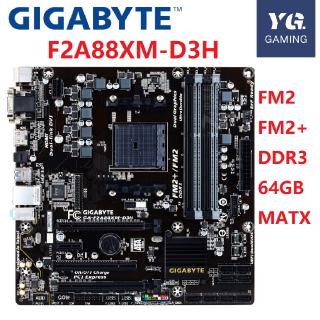 บอร์ดเมนบอร์ด AMD F2A88XM-D3H อุปกรณ์เสริมสําหรับคอมพิวเตอร์ 64x2gb a88x a88xm FM2 FM2+