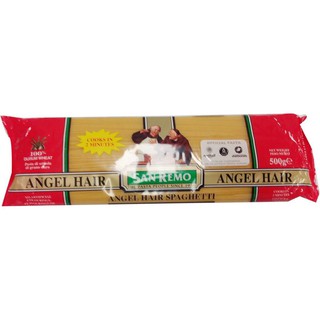 San Remo Angel Hair Spaghetti 500gm  ซานเรโมแองเจิลแฮร์สปาเก็ตตี้ 500 กรัม