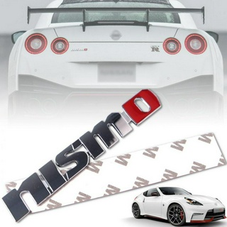 โลโก้แต่งรถยนต์ นิสโม่ NISMO พร้อมกาว 3M รุ่น นิสสัน NISSAN 370Z AT , GTR รถโครตแรง R35 สีโครเมี่ยม 1 ชิ้น (พร้อมส่ง)