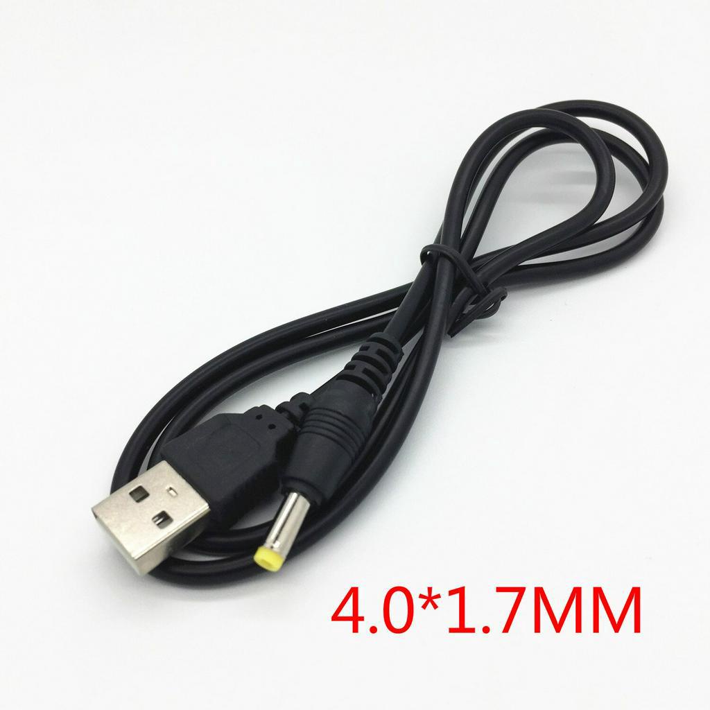 USB ชาย 4.0 X 1.7 มม.DC 5V 1A 4.0*1.7 ชาย USB Power Charge สําหรับ Sony PSP1000 2000 3000 E1000