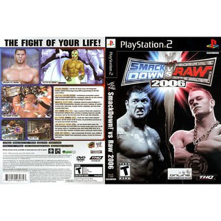 WWE SMACK DOWN! VS RAW 2006 [PS2 US : DVD5 1 Disc]