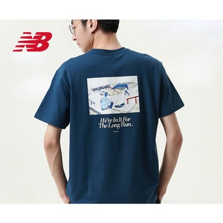 [100% Cotton] New Balance NB เสื้อยืดแขนสั้นลําลอง คอกลม ผ้าฝ้าย แฟชั่นฤดูร้อน สําหรับผู้ชาย