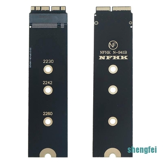 Shengfei Nvme Pcie M. อะแดปเตอร์แปลงการ์ด Ssd 2 Ngff สําหรับ Macbook Air 2013 2014 2015