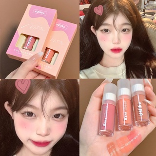 ร้านแนะนำ✨พร้อมส่ง พร้อมส่ง จัดส่งฟรี ✨Uslike บลัชออนเนื้อครีม กํามะหยี่ นุ่ม เรียบเนียน ใส ติดทนนาน 3 สี img 0