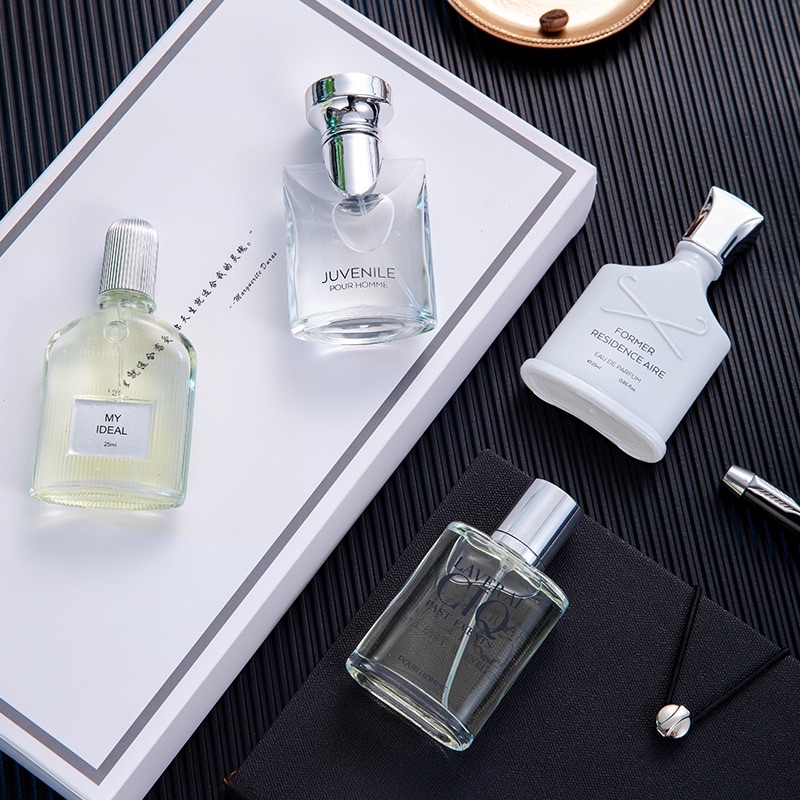 LAVER AI GIQ น้ำหอมผู้ชาย เซต 4 ขวด 25ml*4 กลิ่นหอม ติดทน 4ขวด ไม่ซ้ำกัน น้ำหอม สยบกลิ่นตัว กลิ่นติดทน ราคา ถูกที่สุด ดีลบีเคเค แกลเลอรีภาพที่ 4