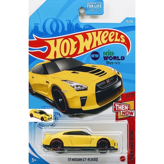 Hot Wheels basic 17 Nissan GT-R (R35) GTB34 รถโมเดล