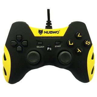 NUBWO จอยเล่นเกม Joy Nubwo NJ-35 สำหรับ PS3 PC (Black/Yellow)