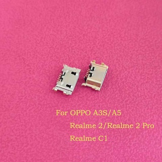 แท่นชาร์จซ็อกเก็ตพอร์ต Micro Usb สําหรับ Realme C1 Realme 2 Pro / Oppo A3S / A5