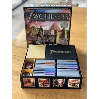 Tidy Insert สำหรับเกม 7 Wonders และภาคเสริม Leaders, Cities, Armada ในกล่องเดียว