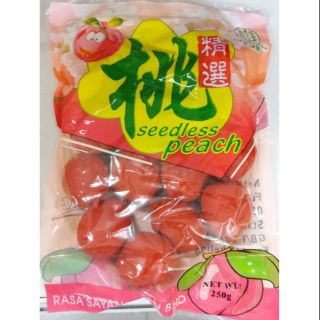 ลูกพีชไร้เมล็ด Seedless Peach 250กรัม