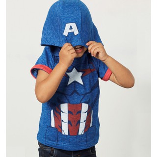 พร้อมส่ง เสื้อยืดเด็ก Jumping bean ลาย กัปตันอเมริกา captain america