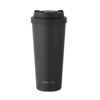 Dee-Double กระติกสุญญากาศ LOCKNLOCK METRO TUMBLER 550 มล. สีดำ กระติกน้ำสุญญากาศ