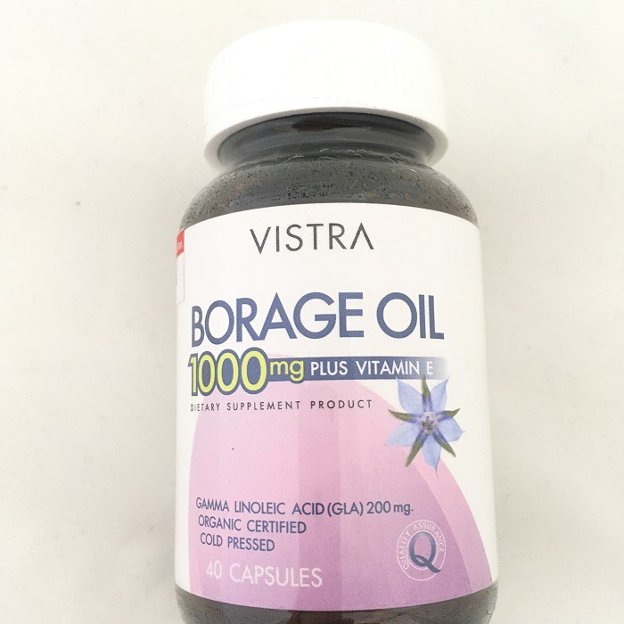 Vistra Borage Oil 1000 Mg. 40'S