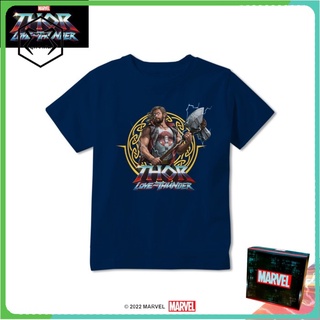 เสื้อยืด พิมพ์ลาย Marvel Thor Love and Thunder MTT60 สําหรับผู้ชาย