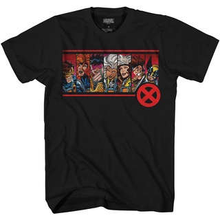 เสื้อยืด Marvel X-Men 90s Team Wolverine Gambit Rogue Tee Mens Graphic T-Shirt